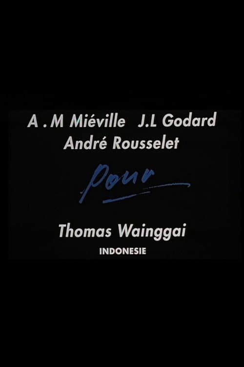 Постер: Pour Thomas Wainggai