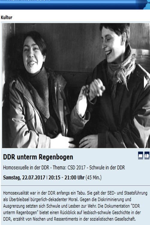 Постер: DDR unterm Regenbogen