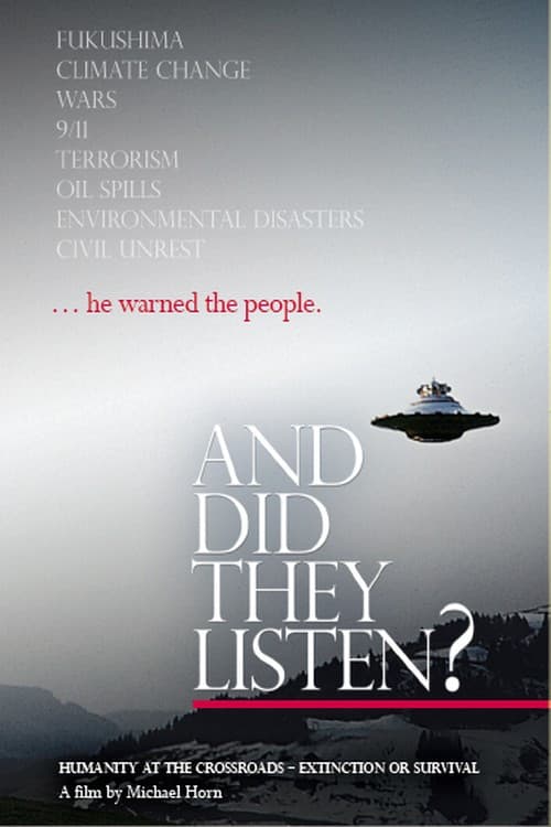 Постер: And Did They Listen?