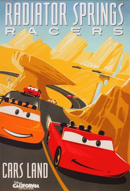 Постер: Radiator Springs Racers | Disneyland Resort