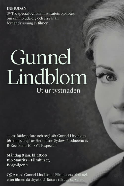 Постер: Gunnel Lindblom: Ut ur tystnaden