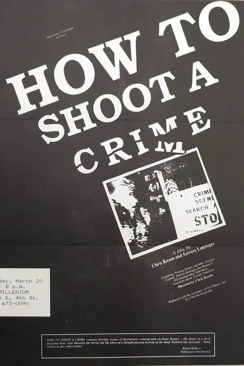 Постер: How to Shoot a Crime