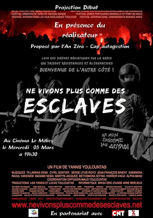 Постер: Ne vivons plus comme des esclaves
