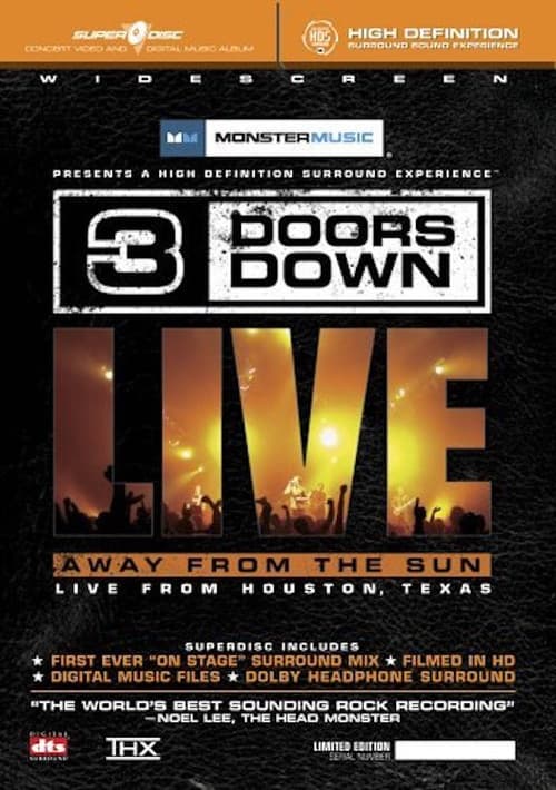 Постер: 3 Doors Down: Away from the Sun, Live from Houston, Texas