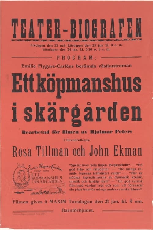 Постер: Ett köpmanshus i skärgården